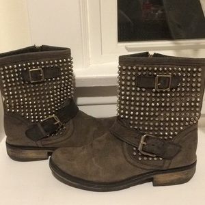 Steve Madden spike moto boot